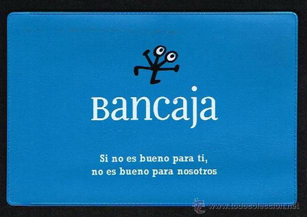 Collecting: (ALB-TC-16) ANTIGUA FUNDA PLASTICO PARA LIBRETAS DE AHORRO BANCAJA
