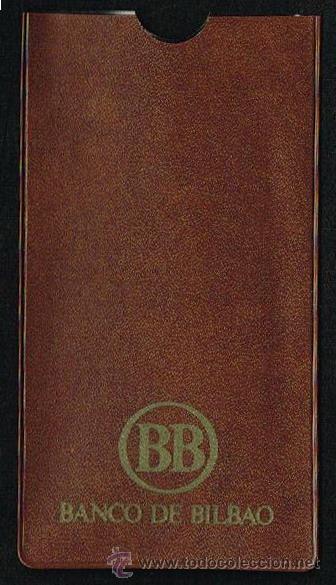 Collecting: (ALB-TC-16) ANTIGUA FUNDA PLASTICO PARA LIBRETAS DE AHORRO BB BANCO BILBAO