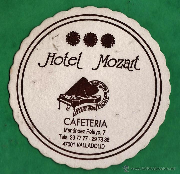 Coleccionismo: posavasos - cafeteria hotel mozart - valladolid - a&ntilde;os 80