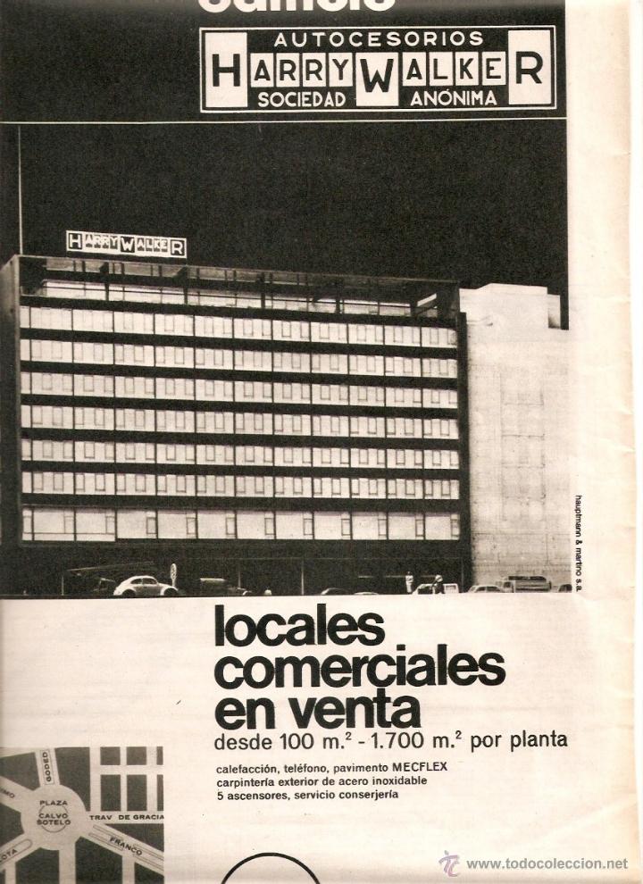 Coleccionismo: A&Ntilde;O 1965 RECORTE PUBLICIDAD CALZADOS TORRENS EDIFICIO HARRY WALKER SPAI ORGANIZACION INMOBILIARIA