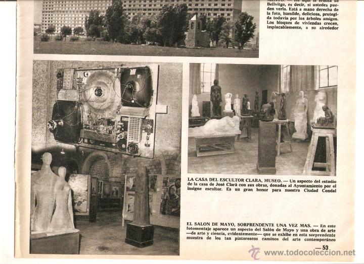 Coleccionismo: A&Ntilde;O 1965 RECORTE PRENSA ESCULTURA CASA DEL ESCULTOR JOSE CLARA MUSEO