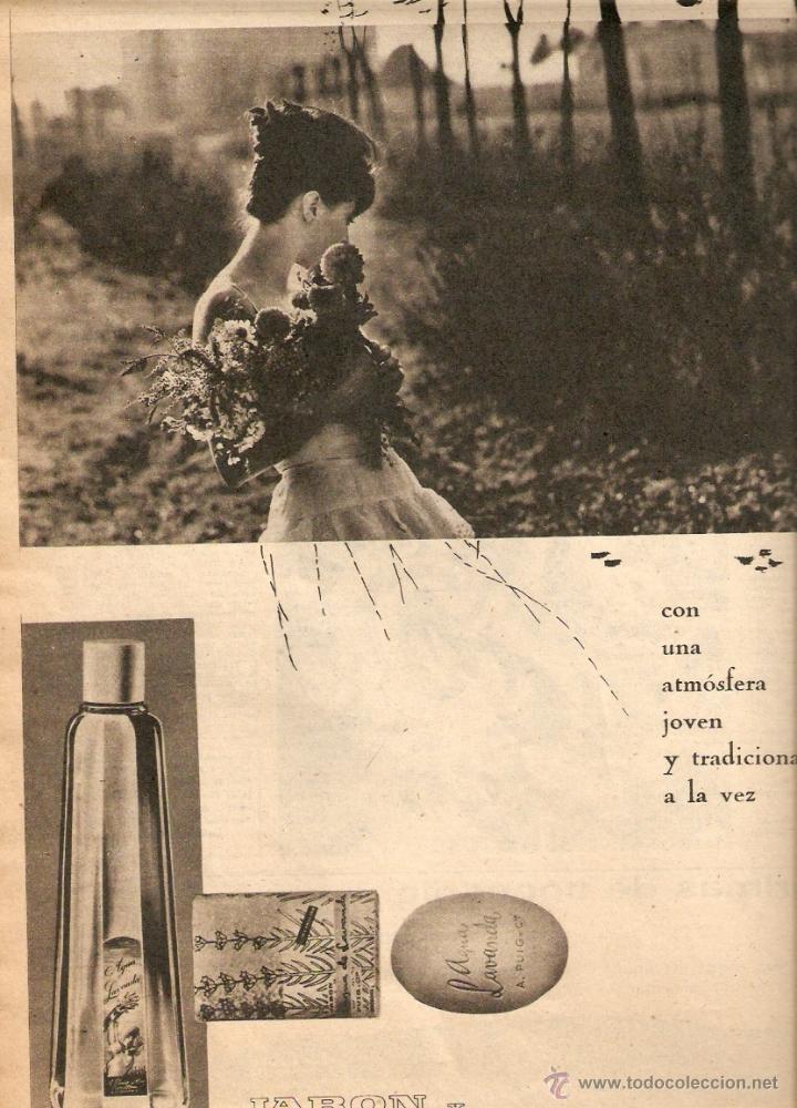 Collectionnisme: A&Ntilde;O 1961 RECORTE PUBLICIDAD JABON COLONIA AGUA LAVANDA PUIG PERFUMERIA