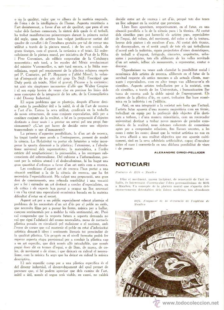 Coleccionismo: A&Ntilde;O 1962 RECORTE PRENSA PINTURA PINTURAS RIFA IGLESIA MANLLEU