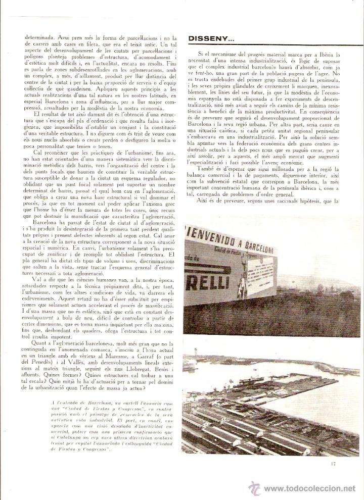 Collezionismo: A&Ntilde;O 1962 RECORTE PRENSA URBANISMO FUTURO URBANISTICO DE BARCELONA BARRACAS SUBURBIOS REALOJADOS