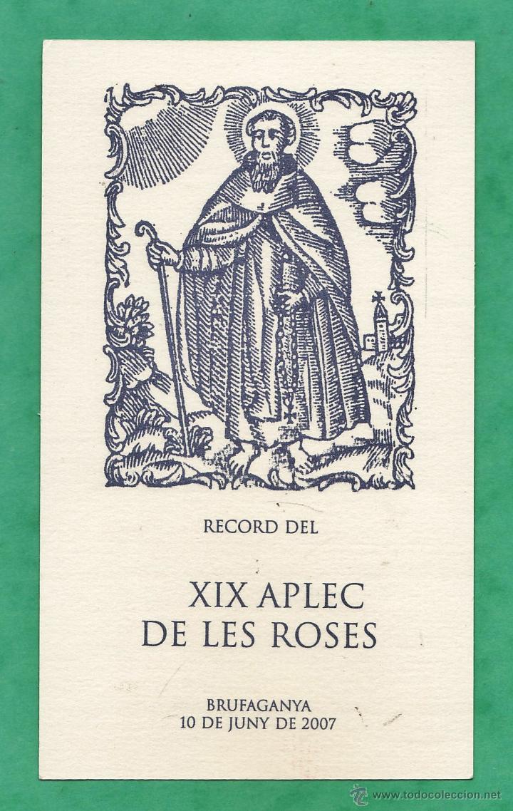 Collezionismo: record del XIX aplec de les roses - sant magi de la brufaganya - ed. daniel ribas - a&ntilde;o 2007