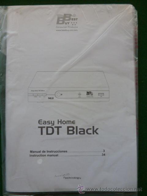 Coleccionismo: Instrucciones TDT Black - Foto 1