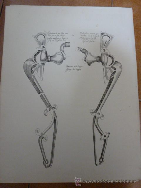 Coleccionismo: Lamina de antiguo bocado de caballos - Foto 1