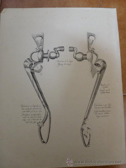Coleccionismo: Lamina de antiguo bocado de caballos - Foto 1