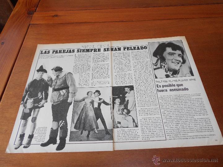 Coleccionismo: ART&Iacute;CULO PRENSA DE CINE, 1980. ELVIS PRESLEY. PAREJAS DE CINE. EL GORDO Y EL FLACO.