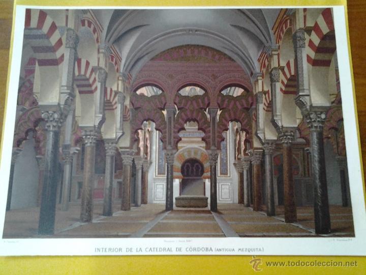 Sammelleidenschaft Papier: ANTIGUO CROMOLITOGRAFIA MEZQUITA CATEDRAL DE CORDOBA