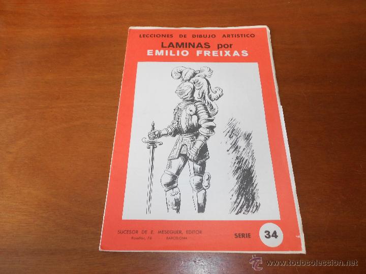 Colecionismo: L&Aacute;MINAS DE DIBUJO ART&Iacute;STICO EMILIO FREIXAS SERIE 34 (12 L&Aacute;MINAS, COMPLETO) ARMAS Y ARMADURAS