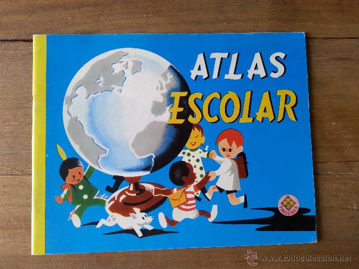 Coleccionismo: ANTIGUO ATLAS ESCOLAR DEL A&Ntilde;O 1972