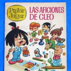 Coleccionismo: PINTAR Y JUGAR. LAS AFICIONES DE CLEO. LA FAMILIA TELERIN. EDITORIAL BRUGUERA, 1966.