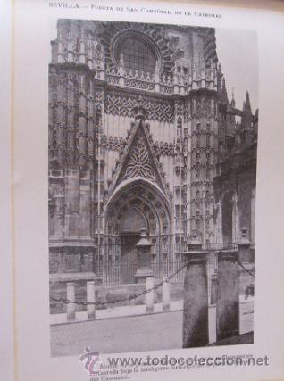 Sammelleidenschaft Papier: SEVILLA CATEDRAL PUERTA DE SAN CRISTOBAL ANTIGUO HUECOGRABADO HACIA 1910