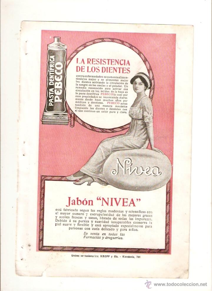 Collecting paper: A&Ntilde;O 1913 RECORTE PRENSA PUBLICIDAD TABACO CIGARRILLOS 43 PASTA DENTIFRICA PEBECO JABON NIVEA