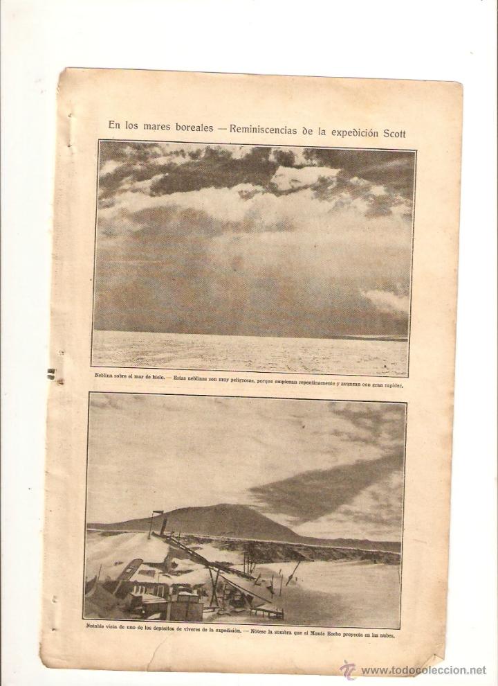Coleccionismo: A&Ntilde;O 1913 RECORTE PRENSA PUBLICIDAD BEBIDAS VINO PARA POSTRES EL ABUELO EXPEDICION SCOTT POLO NORTE