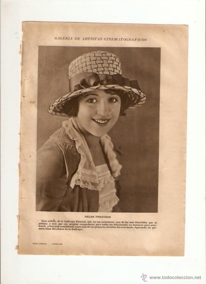 Coleccionismo: A&Ntilde;O 1923 RECORTE PRENSA FOTOGRAFIA HENNY PORTEN HELEN FERGUSON ARTISTA ACTRIZ CINE