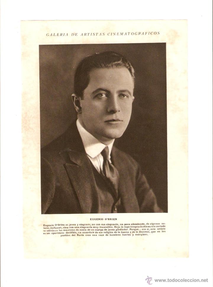 Coleccionismo: A&Ntilde;O 1924 RECORTE PRENSA FOTOGRAFIA PRISCILLA DEAN EUGENIO O'BRIEN OBRIEN ARTISTAS CINE ACTOR ACTRIZ