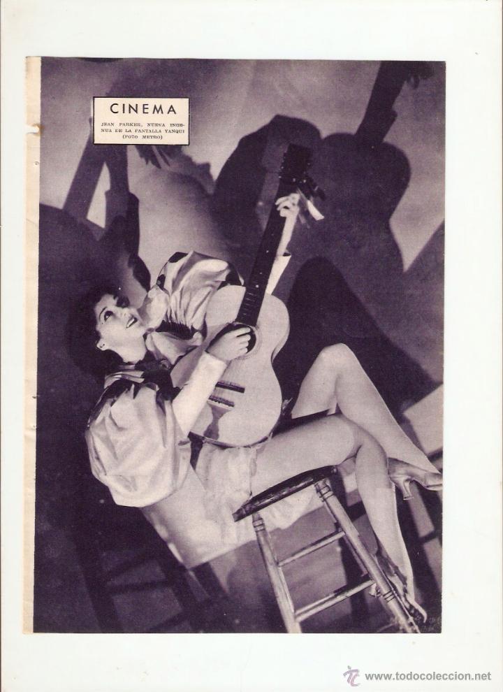 Coleccionismo: A&Ntilde;O 1933 RECORTE PRENSA FOTOGRAFIA JEAN PARKER ARTISTA ACTRIZ CINE