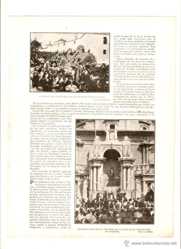 Coleccionismo: A&Ntilde;O 1903 RECORTE PRENSA FERIA DE SEVILLA CACERES PROCESION VIRGEN DE LA MONTA&Ntilde;A SACADA EN ROGATIVA