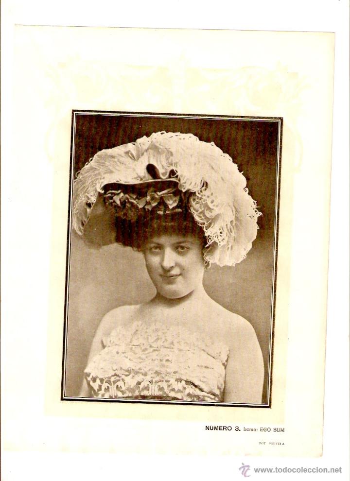 Coleccionismo: A&Ntilde;O 1903 RECORTE PRENSA CONCURSO BELLEZA FEMENINA FOTOGRAFIA FOTOGRAFO PORTELA GOMBAU