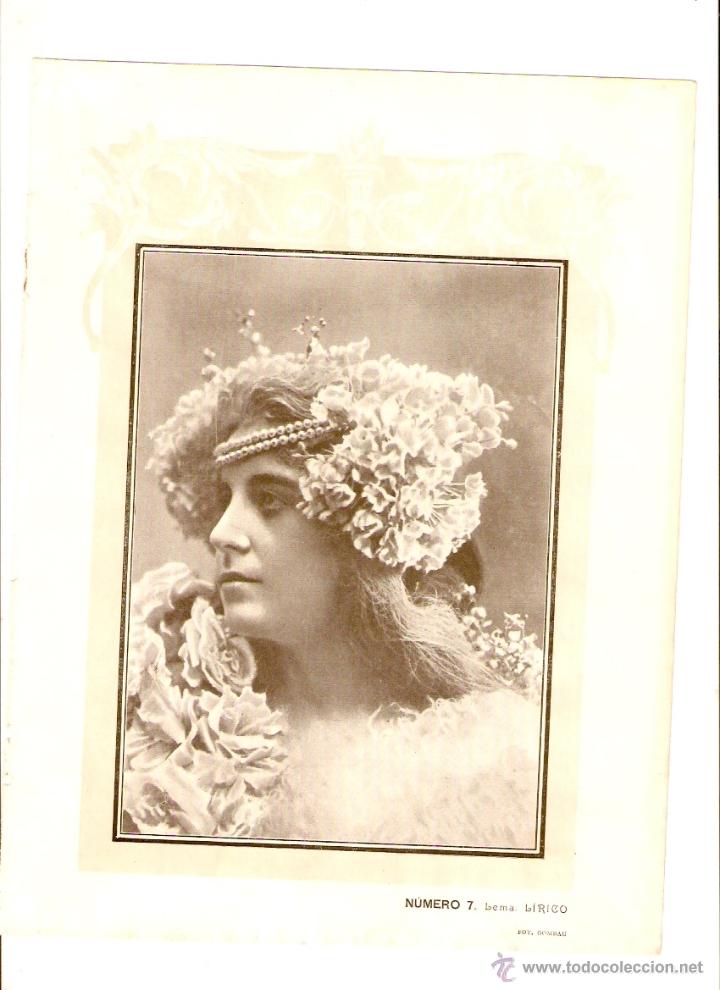 Coleccionismo: A&Ntilde;O 1903 RECORTE PRENSA CONCURSO BELLEZA FEMENINA FOTOGRAFIA FOTOGRAFO GOMBAU PORTELA