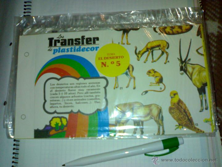 Coleccionismo: TRANSFERS de PLASTIDECOR - N&ordm; 5 EL DESIERTO a&ntilde;o 1979 NUEVO (KALKITOS) *
