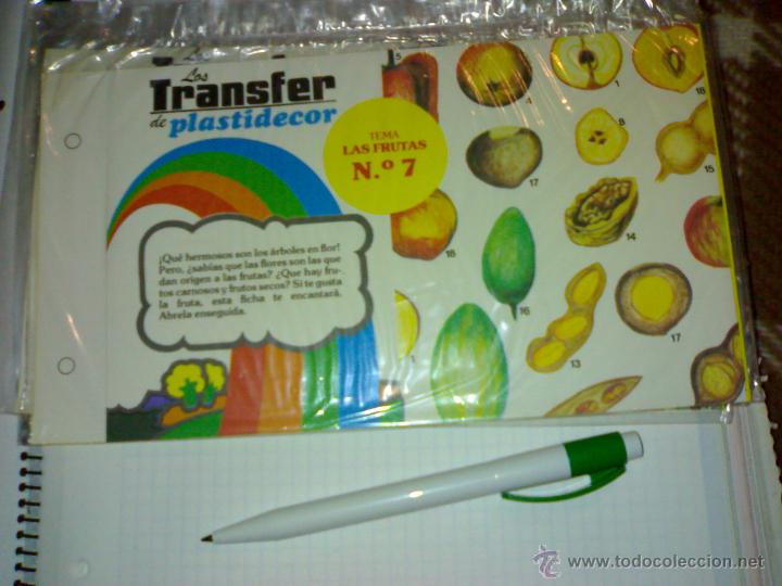 Coleccionismo: TRANSFERS de PLASTIDECOR - N&ordm; 7 LAS FRUTAS a&ntilde;o 1979 NUEVO (KALKITOS)*