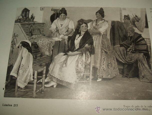 Collezionismo: VALENCIA MUJERES VALENCIANAS EN TRAJE DE GALA ANTIGUA LAMINA A&Ntilde;OS 20