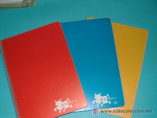 Coleccionismo: LOTE 3 CUADERNOS ESPIRAL TAURO(ahora 2 cuadernos de regalo)