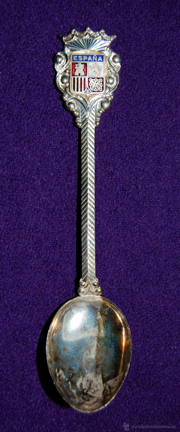 Coleccionismo: CUCHARILLA DE COLECCI&Oacute;N CON ESCUDO DE ESPA&Ntilde;A