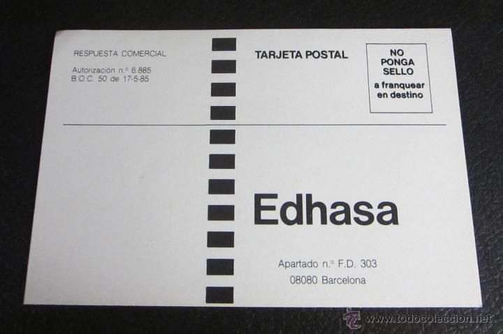 Coleccionismo: TARJETA POSTAL. RESPUESTA COMERCIAL. EDHASA - Foto 1
