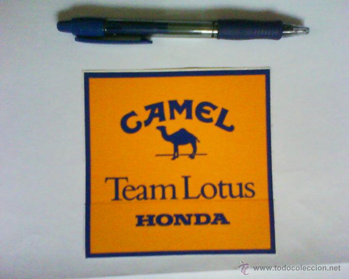 Coleccionismo: PEGATINA CAMEL TEAM LOTUS HONDA