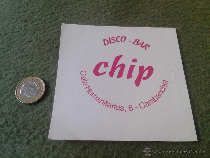 Coleccionismo: BONITA PEGATINA ADHESIVO IDEAL COLECCION COLECCIONISTAS PUBLIIDAD DISCO BAR CHIP CARABANCHEL MADRID