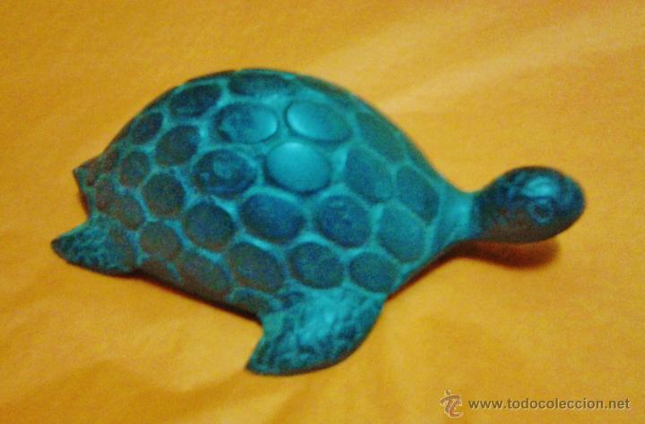 Sammeln: bonita tortuga - hierro grabado - verde oscuro - sin mas datos - ver foto - a&ntilde;os 80 / 90 - s/n