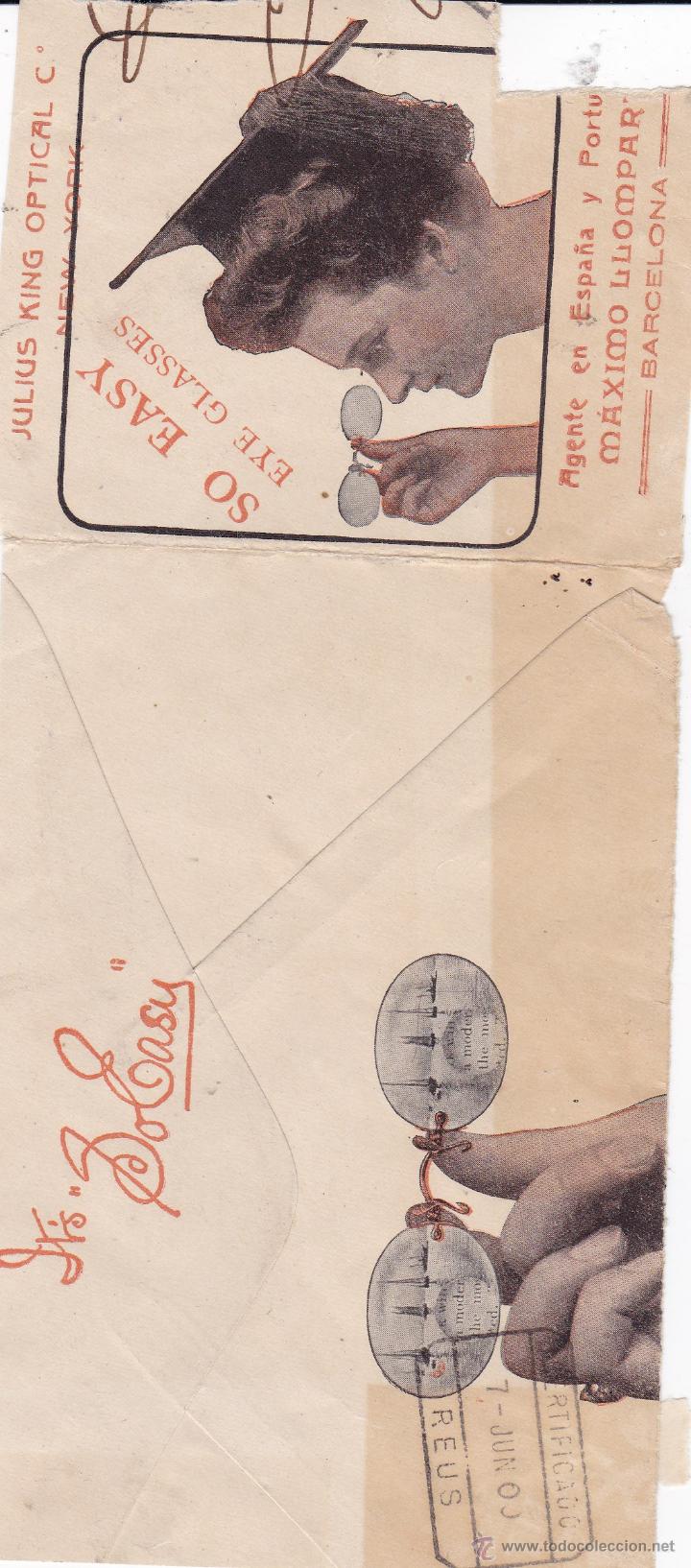 Coleccionismo: sobre con sello certificado 1900