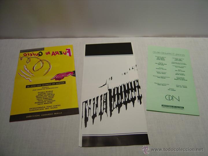 Coleccionismo: PROGRAMA TEATRO CALDERON A&Ntilde;OS 80 - LOTE DE TRES - Foto 2