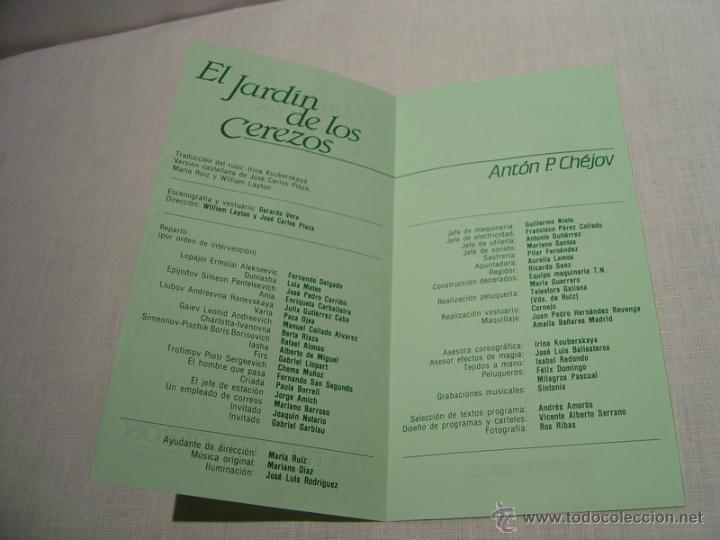 Coleccionismo: PROGRAMA TEATRO CALDERON A&Ntilde;OS 80 - LOTE DE TRES - Foto 4