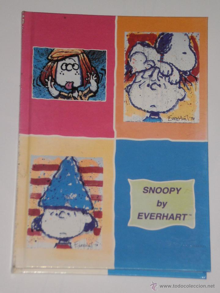 Coleccionismo: LIBRETA CON PASTAS DURAS ( CARTON&Eacute; ) TAMA&Ntilde;O CUARTILLA , SNOOPY . A&Ntilde;OS 90 . CUADRICULA GRANDE