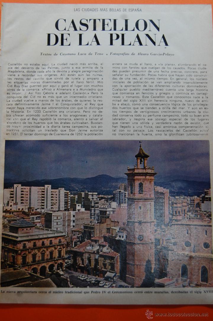 Colecionismo: 1970 - CASTELLON DE LA PLANA - CUADERNILLO 16 PAGINAS CON FOTOS PRECIOSAS DE LA EPOCA
