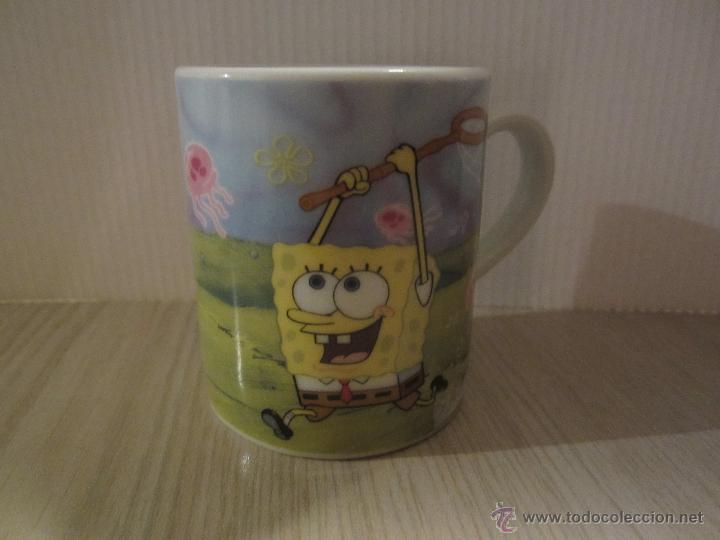 Coleccionismo: TAZA DE CERAMICA MINI BOB ESPONJA 7 cm