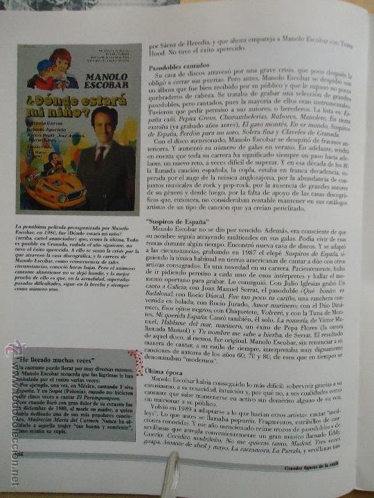 Collecting paper: 28x22cm - hoja original prensa coleccion - manolo escobar