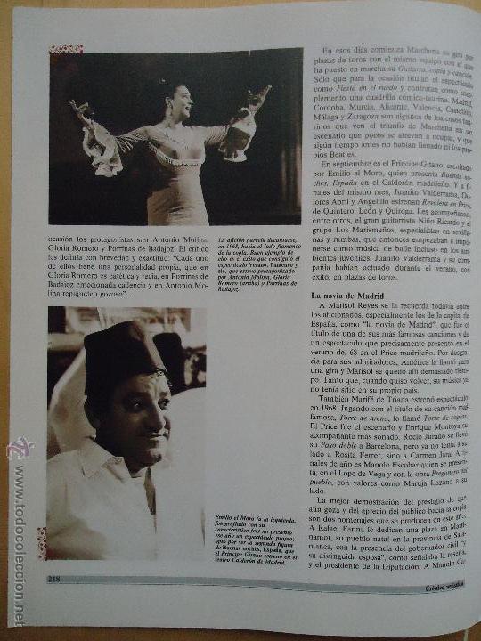 Coleccionismo: 28x22cm - hoja original prensa coleccion cantante de copla - GLORIA ROMERO , EMILIO EL MORO