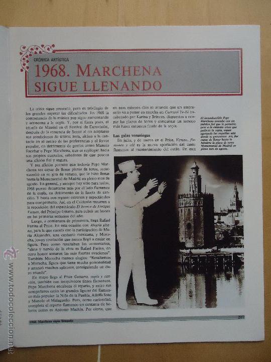 Coleccionismo: 28x22cm - hoja original prensa coleccion cantante de copla - PEPE MARCHENA