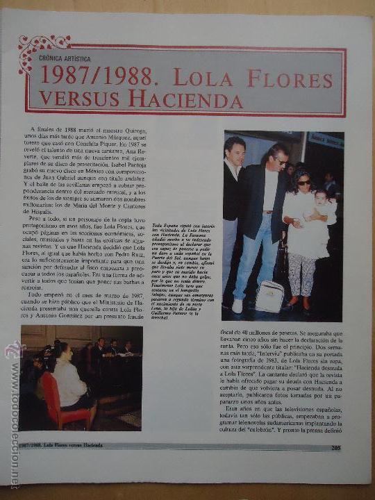 Coleccionismo: 28x22cm - hoja original prensa coleccion - copla , lola flores en el banquillo