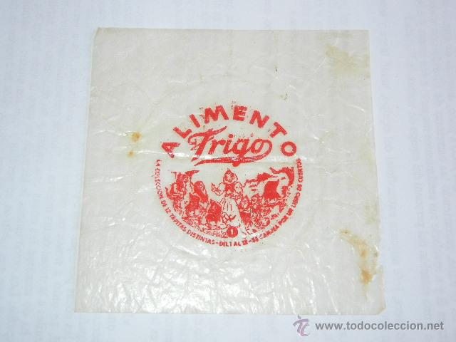 Coleccionismo: ANTIGUA TAPA PAPEL FRIGO CANJEABLE POR LIBRO DE CUENTOS - N.1 BLANCANIEVES