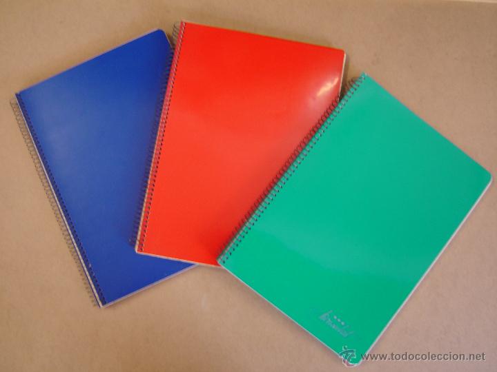 Coleccionismo: Lote de 3 cuadernos de cuarto, tapas de pl&aacute;stico a&ntilde;os 70 - 80 - Marca Konsulat
