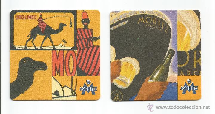Coleccionismo: 2 POSAVASOS - CERVEZA MORITZ - BARCELONA
