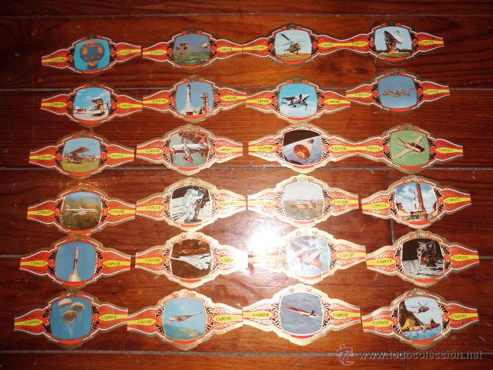 Coleccionismo: SERIE COMPLETA DE 24 VITOLAS PUROS CAPOTE COLECCION LA CONQUISTA DEL ESPACIO