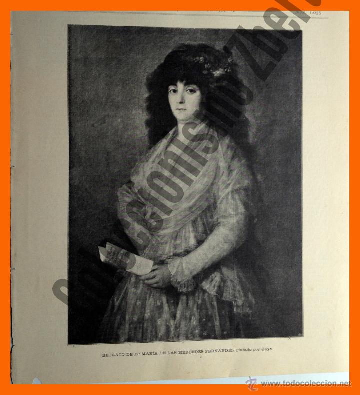 Coleccionismo: Retrato de D&ordf; Maria de las Mercedes Fern&aacute;ndez - La Ilustraci&oacute;n Art&iacute;stica - Marzo 1902